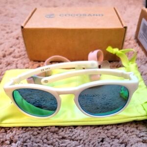 White & pink Baby Sunglasses, round